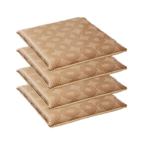 GYYFQH Stuhlkissen 40 x 40 cm, Sommerkühlkissen, Kissen im neuen chinesischen Stil, Bürostuhlkissen, Auto, Computerstuhl(A, 4pcs) von GYYFQH