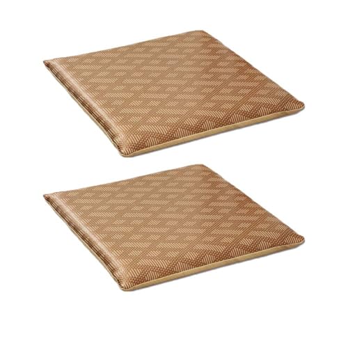 GYYFQH Stuhlkissen 40 x 40 cm, Sommerkühlkissen, Kissen im neuen chinesischen Stil, Bürostuhlkissen, Auto, Computerstuhl(B, 2pcs) von GYYFQH
