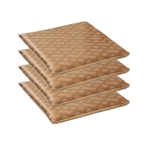 GYYFQH Stuhlkissen 40 x 40 cm, Sommerkühlkissen, Kissen im neuen chinesischen Stil, Bürostuhlkissen, Auto, Computerstuhl(B, 4pcs) von GYYFQH