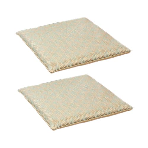GYYFQH Stuhlkissen 40 x 40 cm, Sommerkühlkissen, Kissen im neuen chinesischen Stil, Bürostuhlkissen, Auto, Computerstuhl(D, 2pcs) von GYYFQH