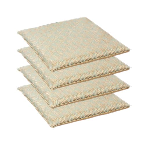 GYYFQH Stuhlkissen 40 x 40 cm, Sommerkühlkissen, Kissen im neuen chinesischen Stil, Bürostuhlkissen, Auto, Computerstuhl(D, 4pcs) von GYYFQH