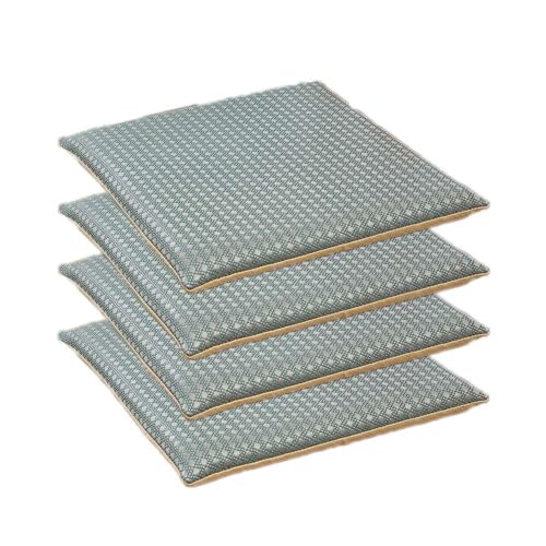 GYYFQH Stuhlkissen 40 x 40 cm, Sommerkühlkissen, Kissen im neuen chinesischen Stil, Bürostuhlkissen, Auto, Computerstuhl(E, 4pcs) von GYYFQH