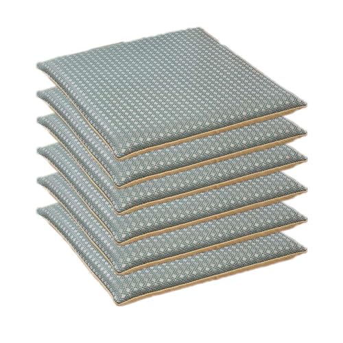 GYYFQH Stuhlkissen 40 x 40 cm, Sommerkühlkissen, Kissen im neuen chinesischen Stil, Bürostuhlkissen, Auto, Computerstuhl(E, 6pcs) von GYYFQH