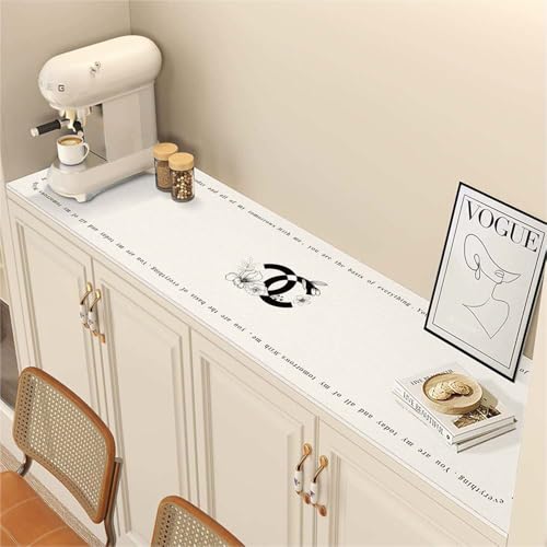 GYYFQH Tischdecke Kunstleder ，Tischdecke Pu Leder ，Öl- und wasserfeste Abwischbar Tischdecke，Geeignet für Sideboards, Schuhschränke, Fußmatten,Couchtischmatten(A,40×200cm) von GYYFQH