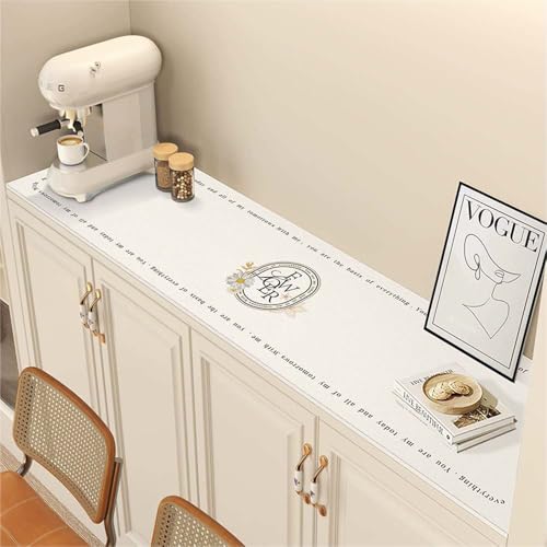 GYYFQH Tischdecke Kunstleder ，Tischdecke Pu Leder ，Öl- und wasserfeste Abwischbar Tischdecke，Geeignet für Sideboards, Schuhschränke, Fußmatten,Couchtischmatten(E,40×180cm) von GYYFQH