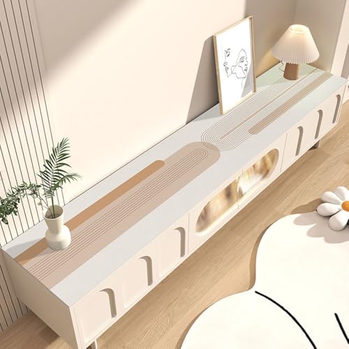 GYYFQH Tischdecke Kunstleder ，Tischdecke Pu Leder ，Öl- und wasserfeste Abwischbar Tischdecke，Geeignet für Sideboards, Schuhschränke, Fußmatten,Couchtischmatten(G,35×120cm) von GYYFQH