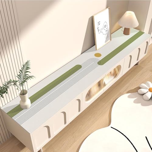 GYYFQH Tischdecke Kunstleder ，Tischdecke Pu Leder ，Öl- und wasserfeste Abwischbar Tischdecke，Geeignet für Sideboards, Schuhschränke, Fußmatten,Couchtischmatten(J,40×200cm) von GYYFQH