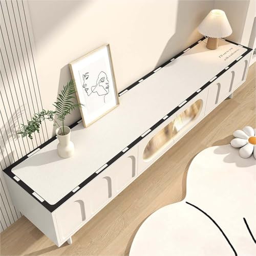 GYYFQH Tischdecke Kunstleder ，Tischdecke Pu Leder ，Öl- und wasserfeste Abwischbar Tischdecke，Geeignet für TV-Schränke, Schuhschränke, Türmatten, Couchtischmatten(B,40×150cm) von GYYFQH