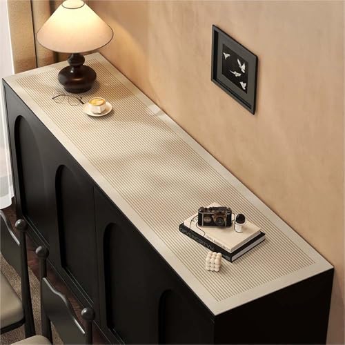 GYYFQH Tischdecke Kunstleder ，Tischdecke Pu Leder ，Öl- und wasserfeste Abwischbar Tischdecke，Geeignet für TV-Schränke, Schuhschränke, Türmatten, Couchtischmatten(E,45×240cm) von GYYFQH