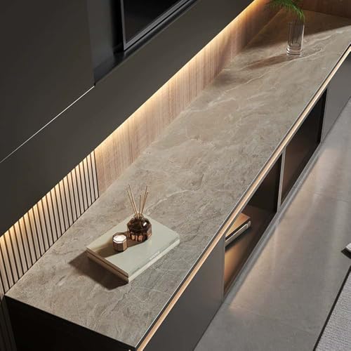 GYYFQH Tischdecke Kunstleder ，Tischdecke Pu Leder ，Tischläufer aus Lederimitat mit Holzmaserung，Geeignet für TV-Schränke, Schuhschränke, Türmatten, Couchtischmatten(C,40×220cm) von GYYFQH