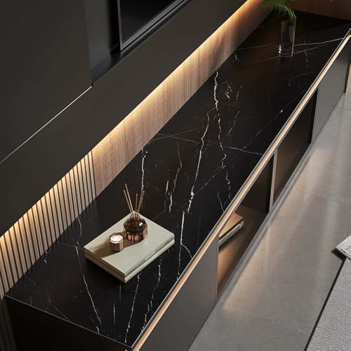 GYYFQH Tischdecke Kunstleder ，Tischdecke Pu Leder ，Tischläufer aus Lederimitat mit Holzmaserung，Geeignet für TV-Schränke, Schuhschränke, Türmatten, Couchtischmatten(L,35×150cm) von GYYFQH