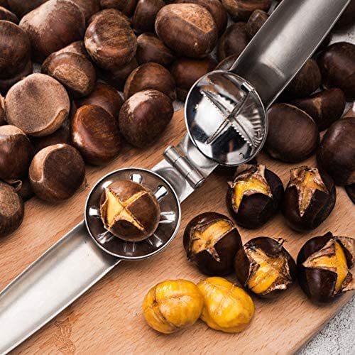 GYYJW 304 Edelstahl 2-in-1 Schnell-Kastanien-Clip Walnuss-Zange Metall Nussknacker Sheller Nuss-Öffner Küchenwerkzeuge Cutter Gadgets GYYJW 304 Edelstahl 2-in-1 Schnell-Kastanien-Clip Walnuss-Zange Metall Nussknacker Sheller Nuss-Öffner Küchenwerkzeuge Cutter Gadgets von GYYJW