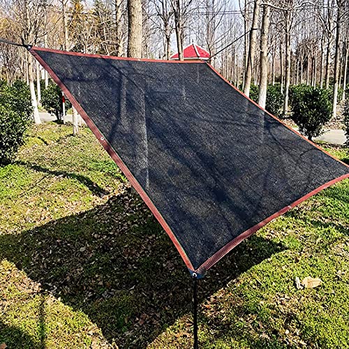 Sun Sonnensegel mit Ösen Sonnenschutzplane 90% UV Schutz Atmungsaktiv Dauerhaft Sonnenschutz Tuch für Terrasse, Garten, Hinterhof (Color : Black, Size : 3x5m) von GYYN