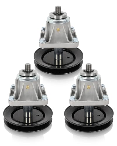 GYZJ Spindel und Riemenscheibe für Cub Cadet MTD 918-04137 618-04137 918-0660 618-0660 82-409 kompatibel mit LT1045 LT1046 i1046 116,8 cm Deck (3er-Pack) von GYZJ