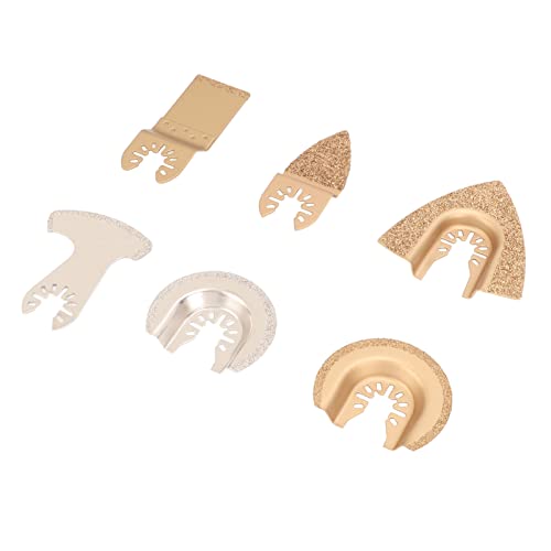 6PCS Oszillierende Sägeblatt Set Diamant Hartmetall Multi Tool Klinge Sägeblätter Oszillierende Werkzeug für Keramik von GYZOUKA
