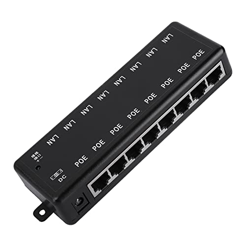 DC12V -48V 8 Schnittstellen Passive POE -Adapterleistung über Ethernet -POE -Stromversorgungsmodul Injektor von GYZOUKA