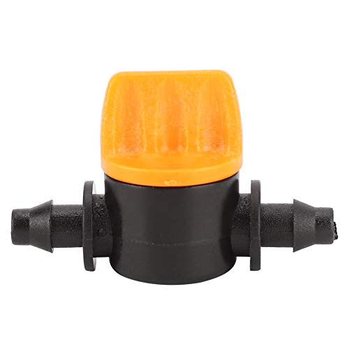 GYZOUKA 100 -pcs -Bewässerungsschlauchabschaltventilanschläge 1.6x1in 2 Wege PVC 4/7 Waterstop Gerade Steckerschlauchventilanschluss von GYZOUKA