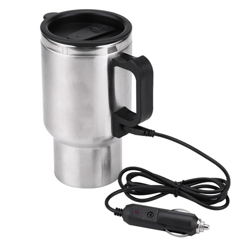 GYZOUKA 12 -V -Elektroauto Tasse Erhitzt Kaffeee auf 65 ℃ Edelstahl -Reisebecher mit Vakuumisolierung von GYZOUKA
