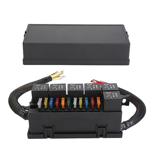 GYZOUKA 12 V Insurance Block Relay Block Box 6 Staffel 11 ATC ATO -Versicherung mit ABS -Messing für Autoboot Yacht Bus Tanker von GYZOUKA