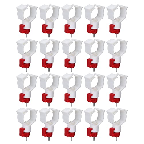 GYZOUKA 20PCS Geflügel Wasser Nippel Hühner Wasser Nippel Hähnchen Nippel Hähnchen Nippel Trinker für Hühner Enten Vögel von GYZOUKA
