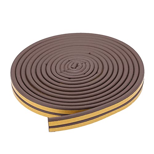 GYZOUKA 5 Meter Weating Striping Dichtstreifen 9x6mm Selbstkleber Türfenster Schalldämmung Dichtungsstreifen (#1) von GYZOUKA