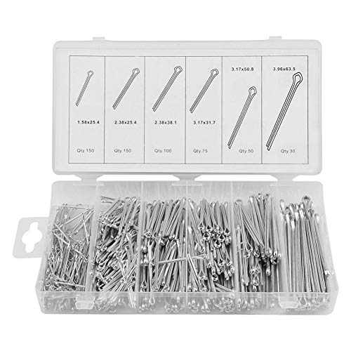 GYZOUKA 555pc Cotter Stifte Splitstiftverschluss Clips Mechanische Haken -Haar -Traktor -Befestigungskit mit Gehäuse GYZOUKA 555pc Cotter Stifte Splitstiftverschluss Clips Mechanische Haken -Haar -Traktor -Befestigungskit mit Gehäuse von GYZOUKA