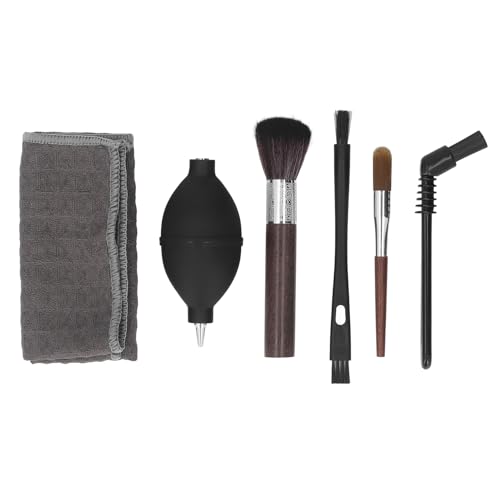 GYZOUKA 6pcs Kaffeemaschine Pinsel -Set Holz Nylon Pinsel Kit Handtuch Kaffeemaschine Reinigungskit Kit von GYZOUKA