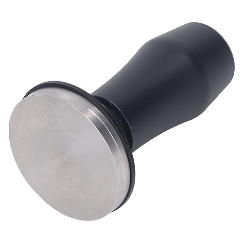GYZOUKA Kaffeemanips Aluminiumlegierung Kalibrierte Manipulationskaffeepulverhammer mit Edelstahlbasis (58 flache Basis) von GYZOUKA