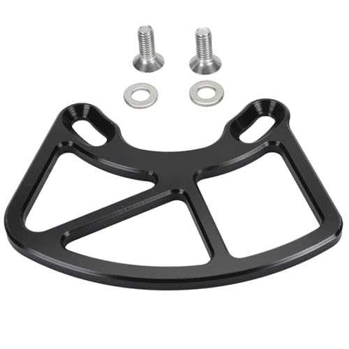 GYZOUKA Mountainbike Bash Guard aus Aluminium Legierung Fahrradketten Schutz für ISCG05 ISCG 03 22T-46T Ketten Ringe (Schwarz) von GYZOUKA