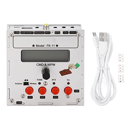 GYZOUKA Open Source CW Morse Code Aluminiumlegierung K3NG Keyer mit LCD -Display -Tastatur von GYZOUKA