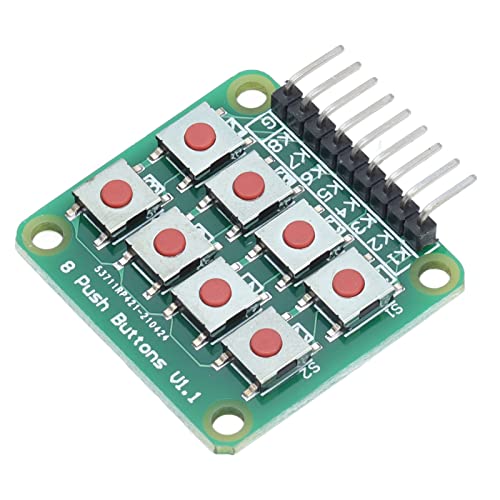 GYZOUKA Taste Tastaturmodul 2x4 8 Micro -Schalttaste -Taste -Modul -Tastaturmodul für Einzelchip -Mikrocomputer Drücken von GYZOUKA