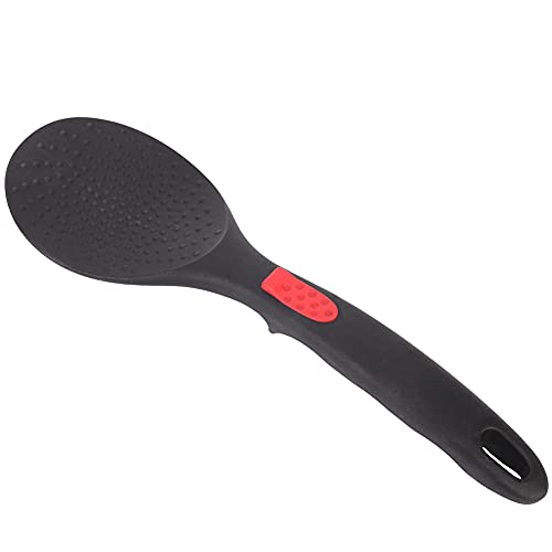 Löffel Reislöffel Silikon Utensilien Anti-Rutsch-Griff-Küchenwerkzeug mit Hangloch Zum Kochen von Heimkoch und Anfänger (Reislöffel) von GYZOUKA