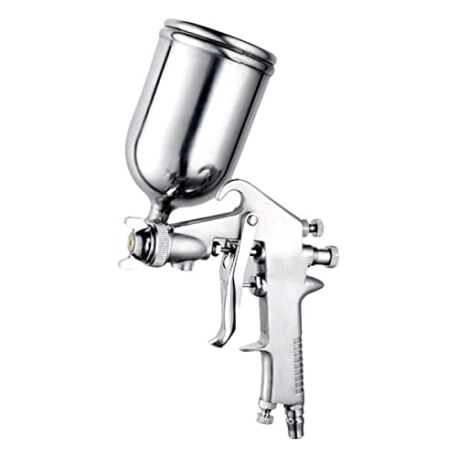 Pneumatischer Farbspritzer, Spritzpistole, Farbspritzer, Luftspritzpistole mit 400 Ml Oberbecher für die Lackierung von Wohnmöbeln und Autos von GYZOUKA