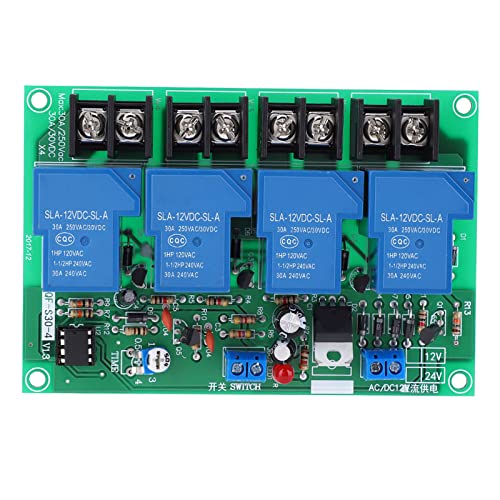 Power Time Sequence Board, 4-Kanal-einstellbares Sequentielles Controller-Modul, 30 A, 0,5–4 S Verzögerung, Relaisplatine, Elektronische Komponenten Power Time Sequence Board, 4-Kanal-einstellbares Sequentielles Controller-Modul, 30 A, 0,5–4 S Verzögerung, Relaisplatine, Elektronische Komponenten von GYZOUKA