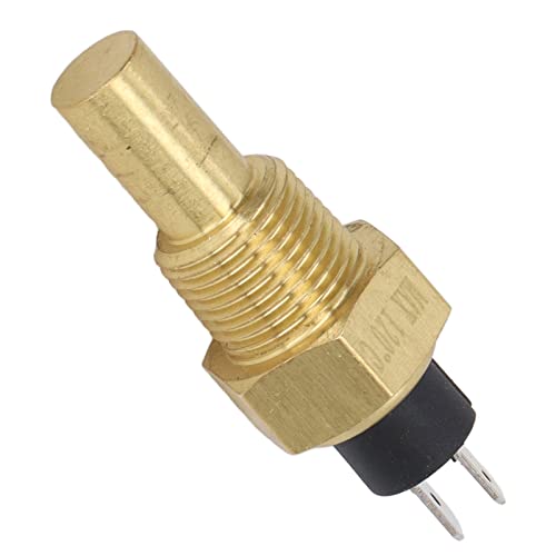 Wassertemperatursensor Motor mit Aluminiumlegierung Temperatursensor Wassersensor Absender Temperatur Kraftstoff und Wasser Ersatz Sensor für NPT3/8 6-24V 3W (kurz NPT3/8) von GYZOUKA