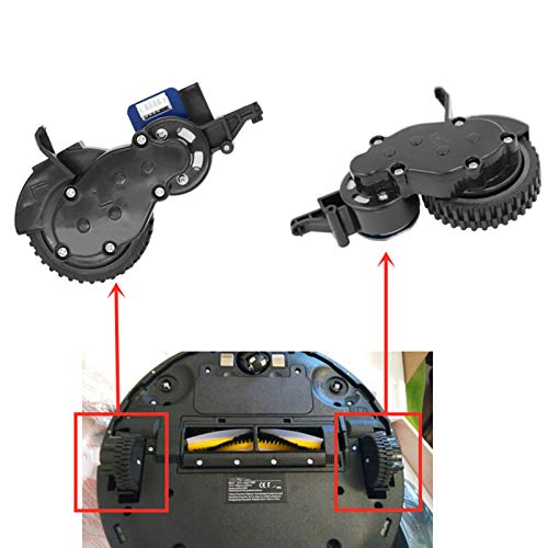 GYing 2 Stück Rad für Proscenic 790T 780T 780TS Roboterstaubsauger Ersatzteile Zubehör Ersatz (rechtes Rad + linkes Rad) von GYing
