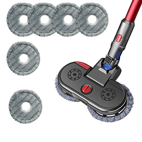 GYing elektrischer Wischkopf mit Zerstäubung und 6 Wischmopps für Dyson V7, V8, V10, V11, Staubsauger-Zubehör von GYing