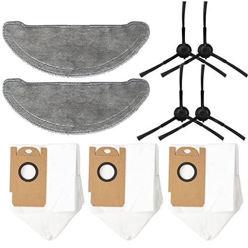 GYing Ersatzzubehör-Set für Imou L11 L11Pro, 4 Seitenbürsten + 2 Tücher + 3 Staubbeutel von GYing