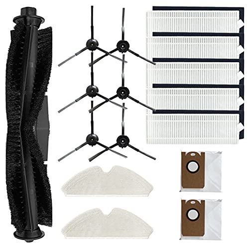 GYing - Für HONITURE Zubehör für Roboter Q6 Ersatzteile für Staubsaugerroboter, 1 x Hauptbürste, 5 x HEPA-Filter, 6 x Seitenbürste, 2 x Staubsaugerbeutel, 2 x Mopp von GYing