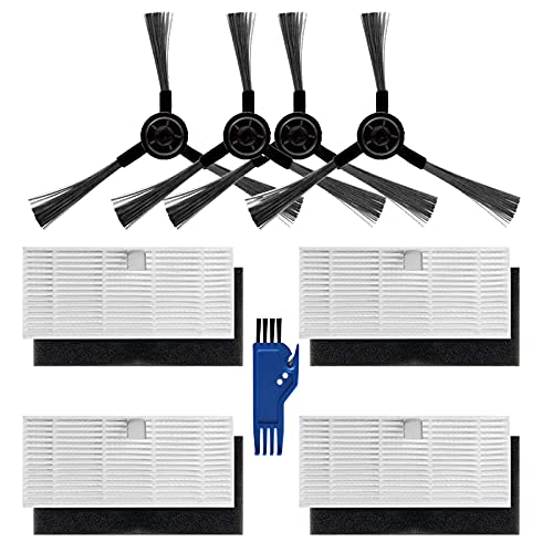 GYing Für Ultenic D5s Pro / D5s Serie Roboter Staubsauger Zubehör Kit Seitenbürsten HEPA-Filter von GYing