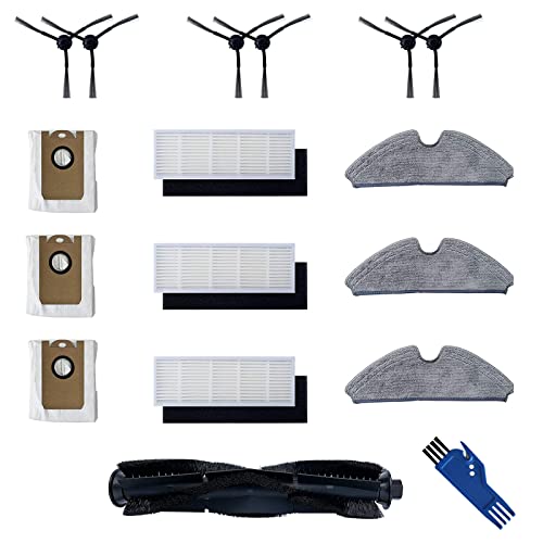 GYing Wischtuchbürstenfilter Ersatzbeutel Zubehörset für Proscenic M7 Pro Roboterstaubsauger, Kyvol Cybovac S31, HONITURE Q6, Uoni V980 Plus V980Plus (20 Stück) von GYing