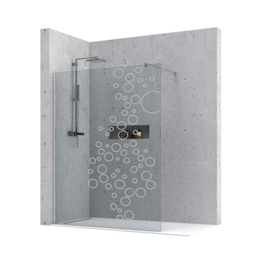 Walk-In Duschwand – 8mm – Maßanfertigung – mit matten Luftblasen – 90° Stabistange – ESG Sicherheitsglas Duschabtrennung – rahmenloses Design – Duschwand für Badewanne oder bodeneben – DIN EN 12150 Walk-In Duschwand – 8mm – Maßanfertigung – mit matten Luftblasen – 90° Stabistange – ESG Sicherheitsglas Duschabtrennung – rahmenloses Design – Duschwand für Badewanne oder bodeneben – DIN EN 12150 von GZ Ambient