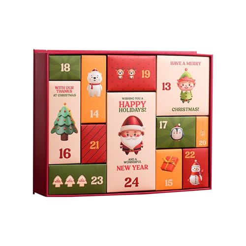 Christmas Advent Boxes Leer - 12 Tage Countdown Zahlenbox Für Kinder,Leerer Countdown Kalender Für Familienfeier Zu Weihnachten Mädchen Christmas Advent Boxes Leer - 12 Tage Countdown Zahlenbox Für Kinder,Leerer Countdown Kalender Für Familienfeier Zu Weihnachten Mädchen von GZBMEZS
