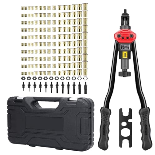Einsetzmutter Werkzeug Set - 176-teiliges Set zur Montage von Einsetzmuttern - Für Befestigung Montage Reparatur Im Maschinenbau Blech Und Kayak Einsetzmutter Werkzeug Set - 176-teiliges Set zur Montage von Einsetzmuttern - Für Befestigung Montage Reparatur Im Maschinenbau Blech Und Kayak von GZBMEZS