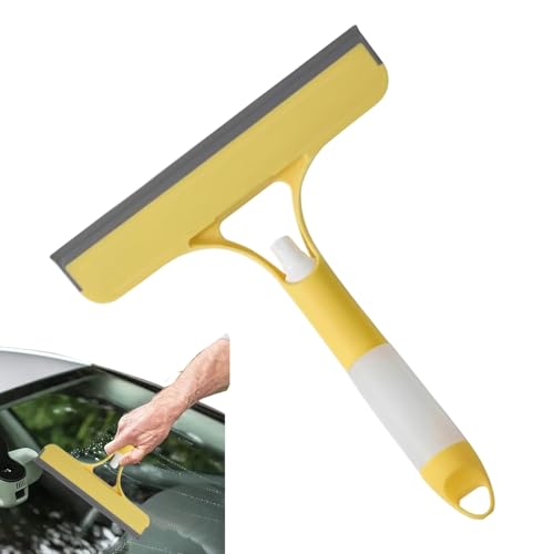 Fensterreiniger Zum Säubern, Fensterabzieher Mit Sprühfunktion, Schaber Mit Ergonomischem Griff Und Sprühfunktion Für Glas Spiegel Dusche Auto von GZBMEZS
