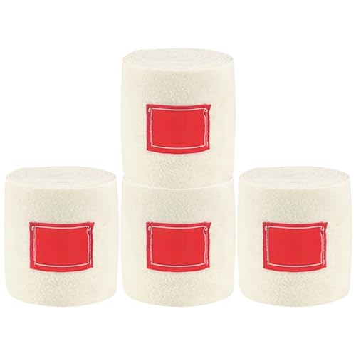 GZBMEZS Bandage,Stabile Beinbandagen Für - 4 Stück Weiche Schutzbandagen Flexibel Für Wettkampf Training Ausritt Stallpflege von GZBMEZS