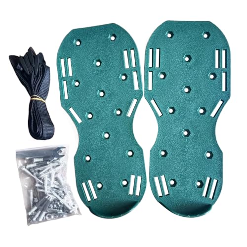 GZBMEZS Belüfterschuhe, robuste Sandalen, Rasenbelüftungsschuhe mit Spikes mit verstellbaren Riemen für Aussaat, Bodenpflege, Gartengestaltung, Bodenpflege von GZBMEZS