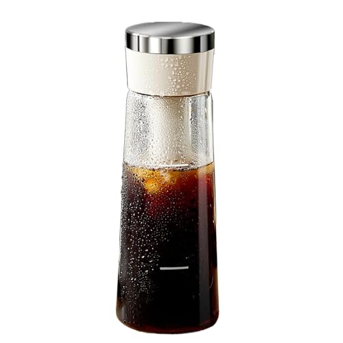 GZBMEZS Cold Brew Coffee Maker, Mehrzweck-Getränkemaschine, Pressetyp Glass Cold Brew Pitcher Mit Breiter Mund Für Picknicks Café-Geschäfte Campingreisen von GZBMEZS