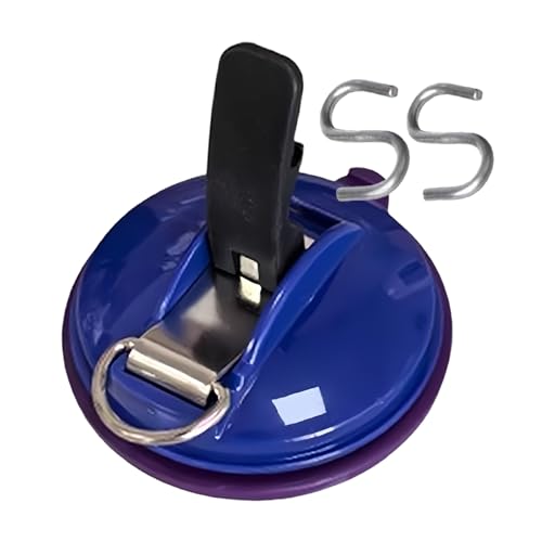 GZBMEZS Robuste Saugnapf-Haken, ohne Loch, gelochte Spannclips, robuste Saugnäpfe, mit Haken für Küche, Badezimmer, Toilette, Roadtrip, Reisen, Camping GZBMEZS Robuste Saugnapf-Haken, ohne Loch, gelochte Spannclips, robuste Saugnäpfe, mit Haken für Küche, Badezimmer, Toilette, Roadtrip, Reisen, Camping von GZBMEZS
