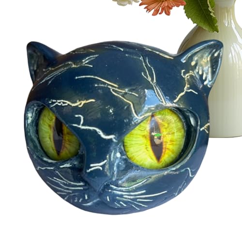 GZBMEZS Tierstatue | Kunstharz-Tier-Katzenskulptur, Heimdekoration, modernes Andenken, -Textur, bernsteinfarbene Augen für Einweihung, Kaminsims, Nachttisch, Esstisch, Eingangsbereich GZBMEZS Tierstatue | Kunstharz-Tier-Katzenskulptur, Heimdekoration, modernes Andenken, -Textur, bernsteinfarbene Augen für Einweihung, Kaminsims, Nachttisch, Esstisch, Eingangsbereich von GZBMEZS